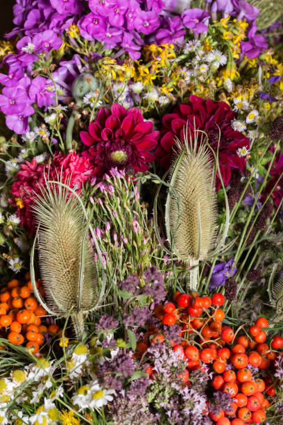 istock handmade  beautiful bouquets from flowers and herbs 651324238
