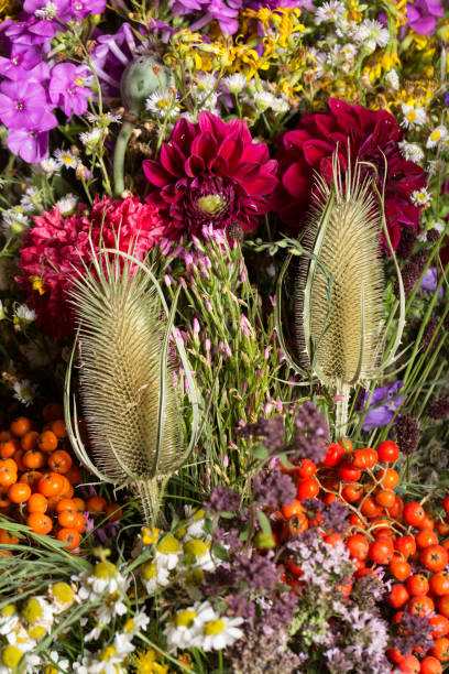 istock handmade  beautiful bouquets from flowers and herbs 651324320