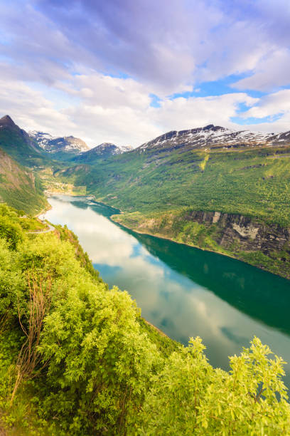 istock View on Geirangerfjord from Flydasjuvet viewpoint Norway 651327480
