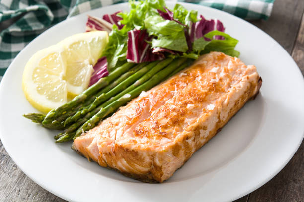 istock Grilled salmon fillet 651334912