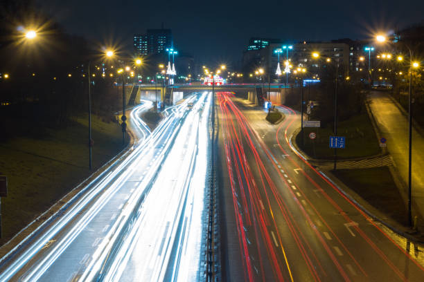 istock Rush hour on a highway in big city 651337676