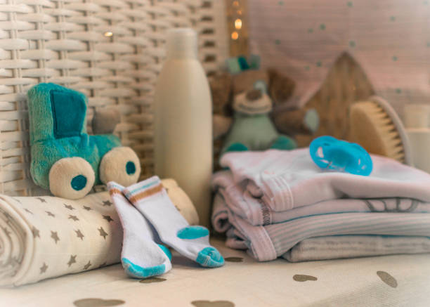 istock Group of things for baby 651338694
