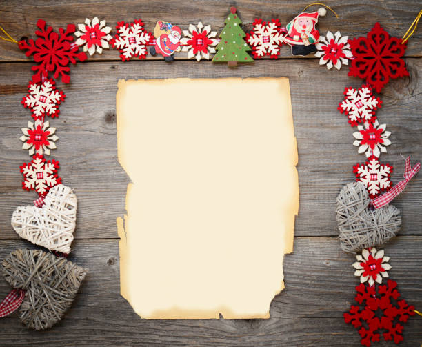 istock Christmas ornament on wood background 651342210