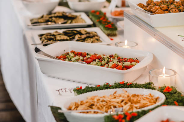 istock Catering Food Wedding Event Table 651343090