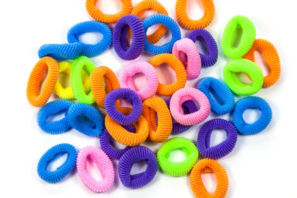 istock Hair elastic bands, close up 651348782