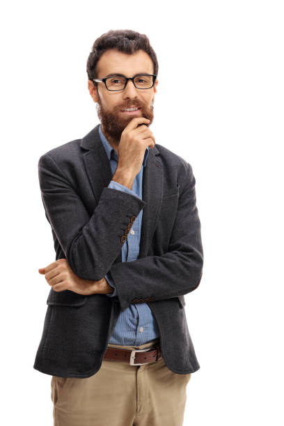 istock Bearded man smiling and looking at the camera 651349348