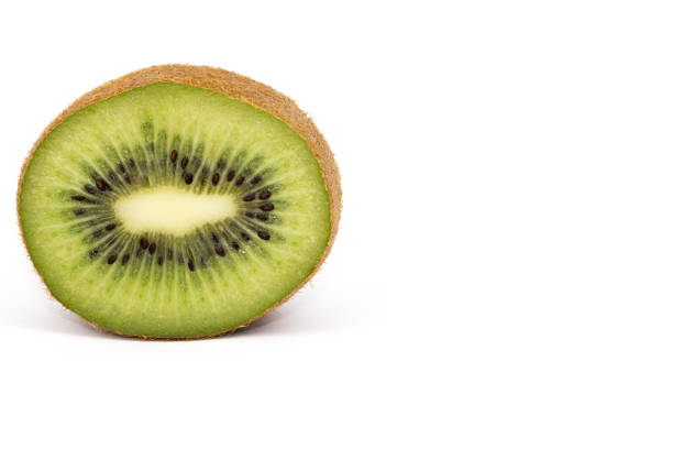 istock Ripe kiwi fruits on white background 651352526