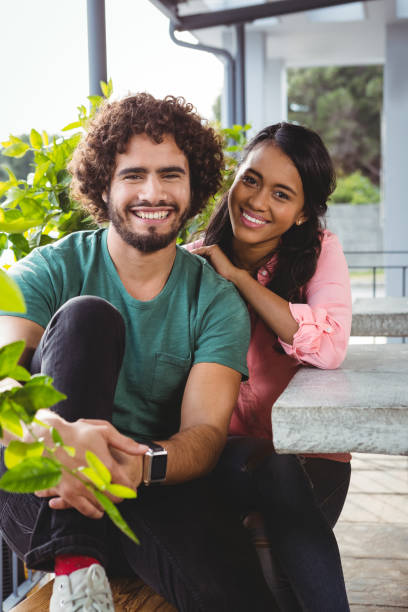 istock Portrait of couple smiling 651356626