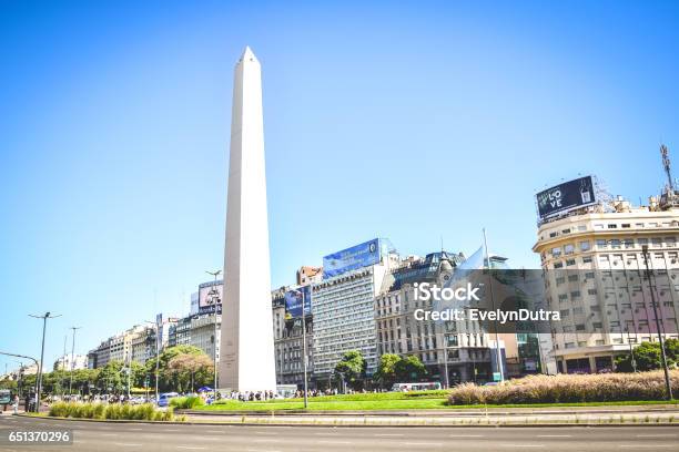 Buenos Aires Argentina The Obelisk In Buenos Aires Argentina Stock Photo - Download Image Now