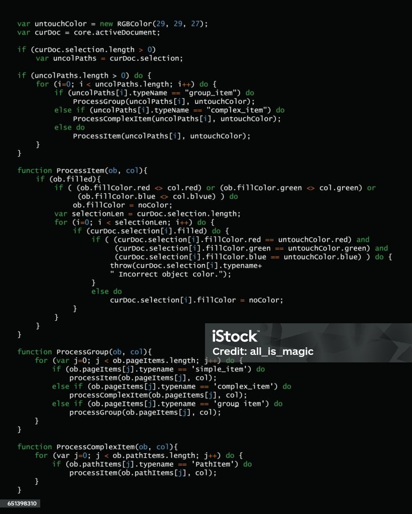 Abstract Background With Program Code Stock Illustration - Download ...