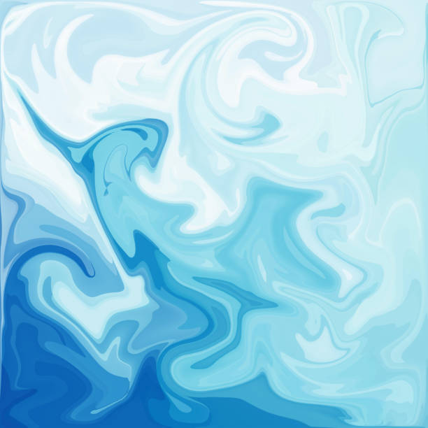 istock Blue Digital Acrylic Color Swirl Or Similar Marble Twist 651445626