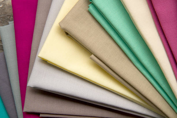 istock Fan of pieces of fabrics 651446358