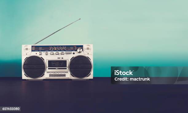 Ghetto Blaster Stock Photo - Download Image Now - Radio, 1990-1999, Cool Attitude