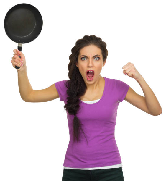 istock Angry housewife isolated 651486742