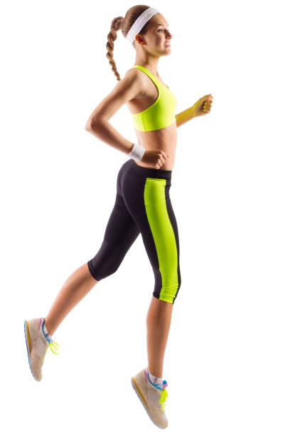 istock Young sporty woman isolated 651486818