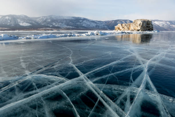 istock Sharga-Dagan Island on Lake Baikal, Russia. 651496844