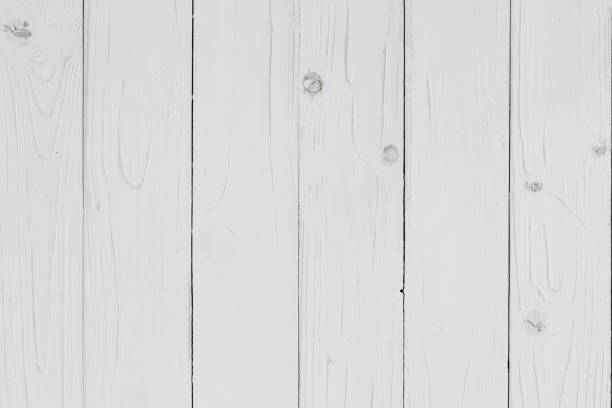 istock White wood and board plank background texture with space. 651512418