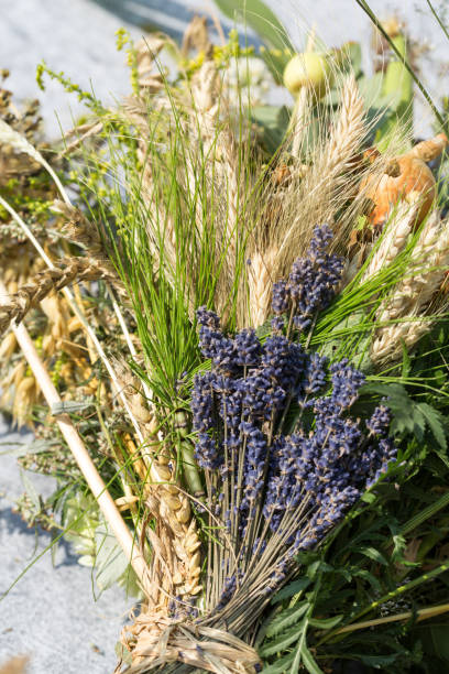 istock handmade  beautiful bouquets from flowers and herbs 651518726