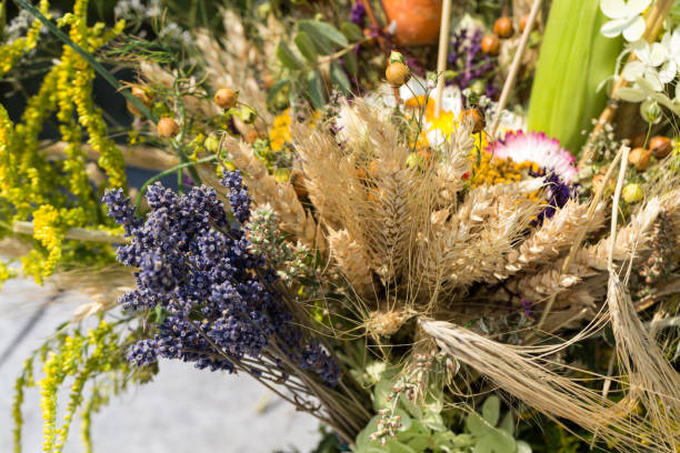 istock handmade  beautiful bouquets from flowers and herbs 651519520