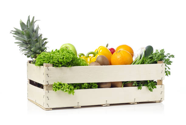 istock Fruits and vegetables in a crate 651520352