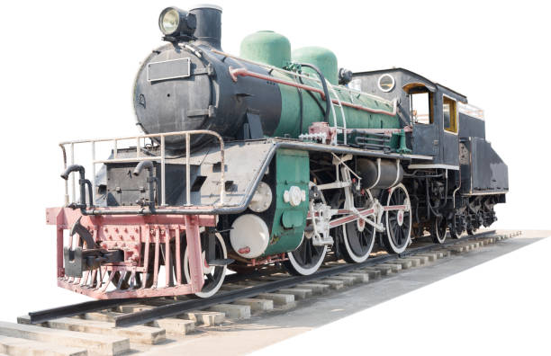 istock Old vintage train in Thailand isolated 651615558