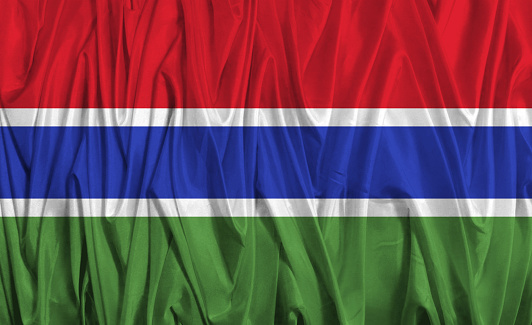 Flag of the African country Gambia