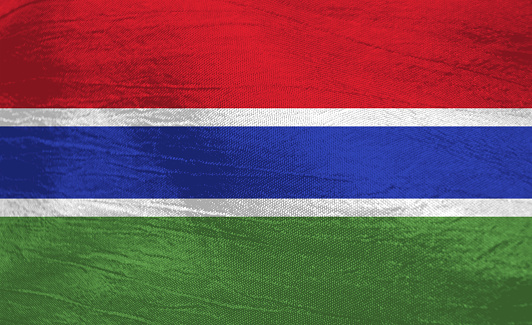 Flag of the African country Gambia