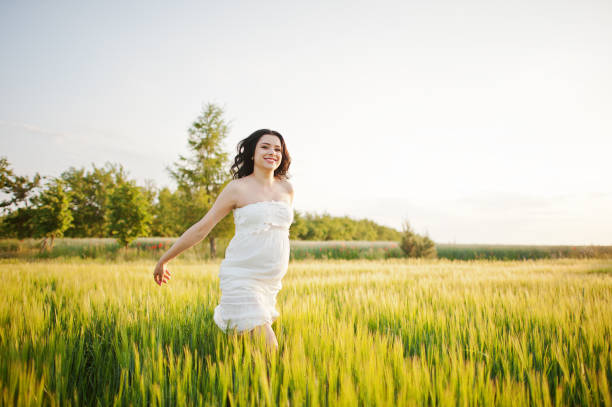 istock Pregnant gorgeous brunette woman 651638756