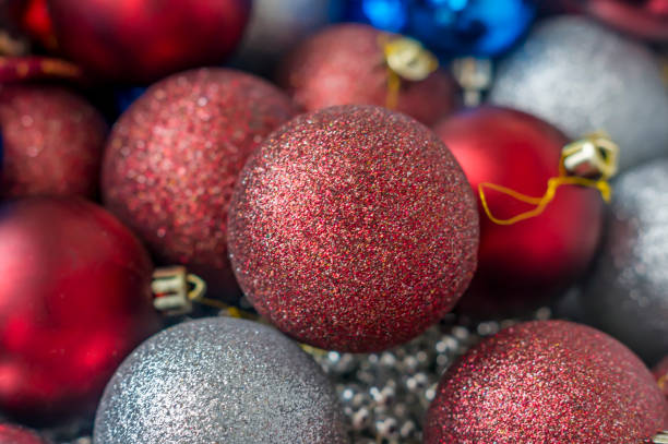 istock Christmas tree toy. Colorful sparkling ball 651737030