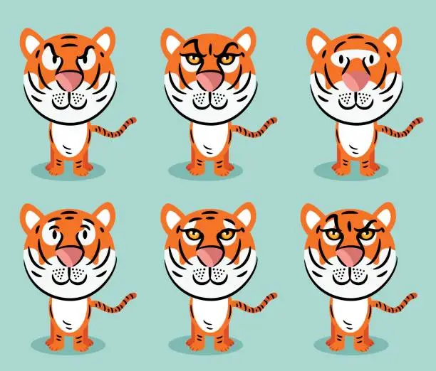 Vector illustration of Tigers