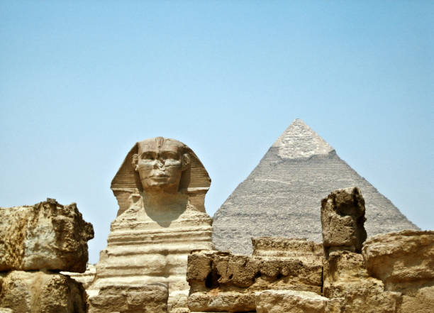 istock Sphinx and the Great pyramid in Egypt - Giza 651750730