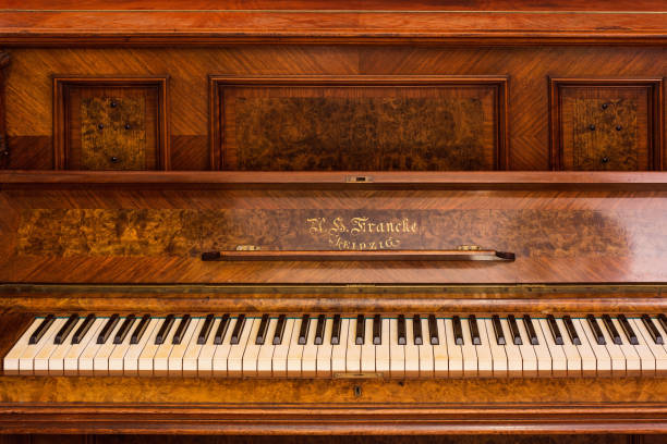 istock Piano keys of an old German piano 651772986