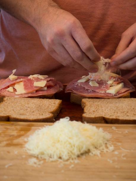 Croque Monsieur French Ham and Cheese Sandwich