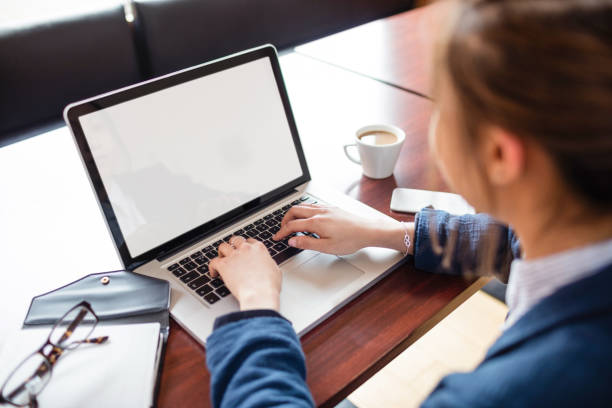 istock Woman using laptop in college 651786610