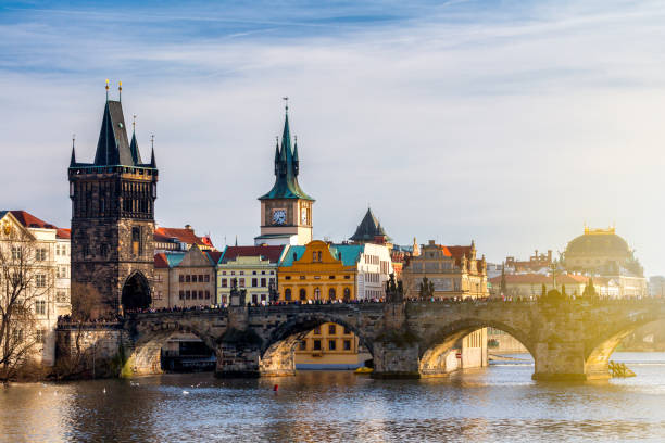 istock Charles Bridge (Karluv Most) and Lesser Town Tower, Prague, Czech Republic 651851160