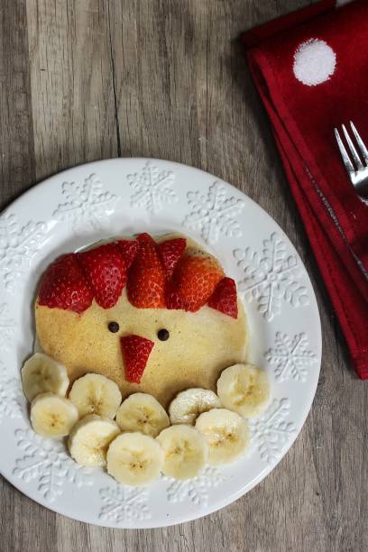 istock Christmas Kids  Breakfast santa Pancakes 651852932