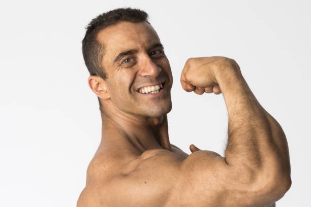istock Portrait of Muscular Man 651861996