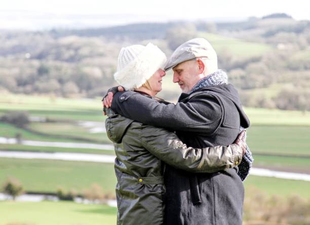 istock Mature couple embracing 651889464