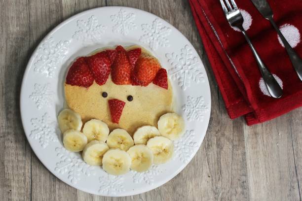 istock Christmas Kids  Breakfast santa Pancakes 651889898