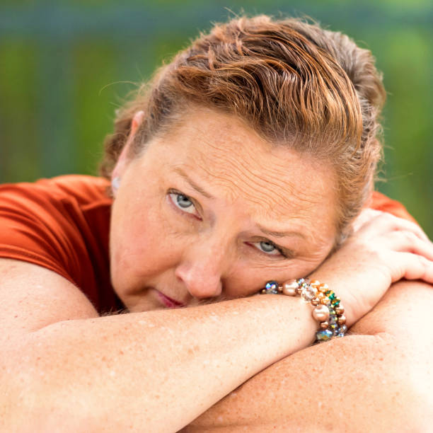 istock Concerned serious mature woman 652006448
