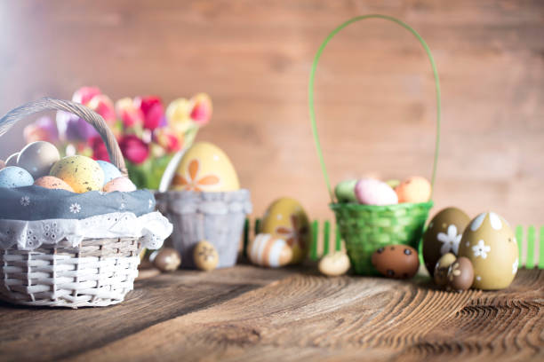 Easter concept background stock photo