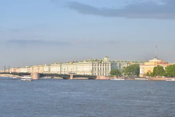 Photo of The Hermitage and the Palace bridge.