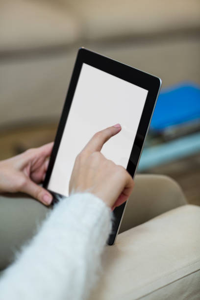 istock Hands of woman using digital tablet 652137492