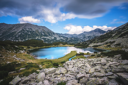 Schöne Landschaft am Meraner Höhenweg in Südtirol