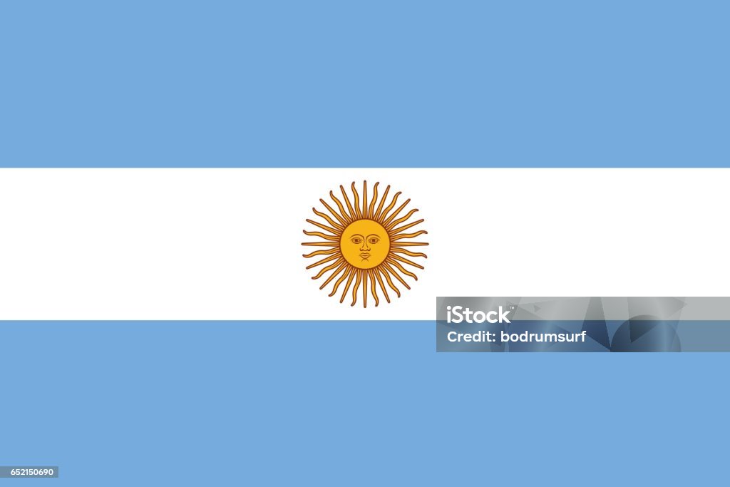 Argentina Vector of nice Argentina flag. Argentina stock vector
