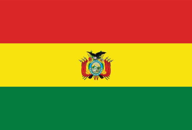 볼리비아  - el salvadoran flag stock illustrations