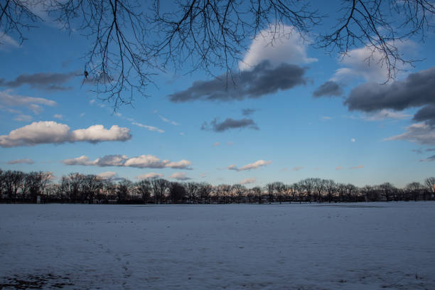 istock Sunset in Snow Covered Marine Park 652152010