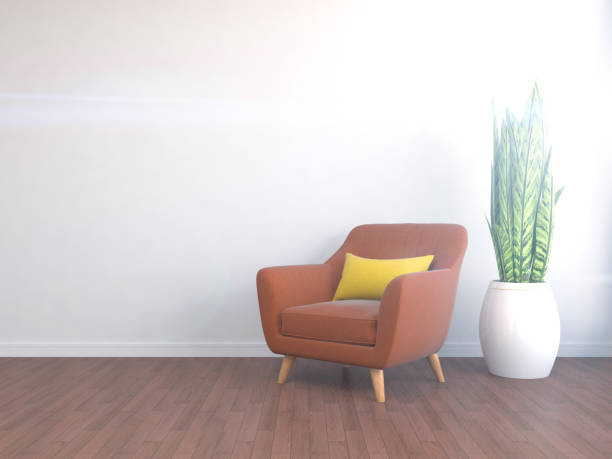 istock interior with chair. 3d illustration 652164636