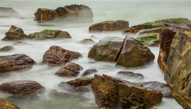 istock Rocky Coastline Vung Lam Bay Vietnam 652168986