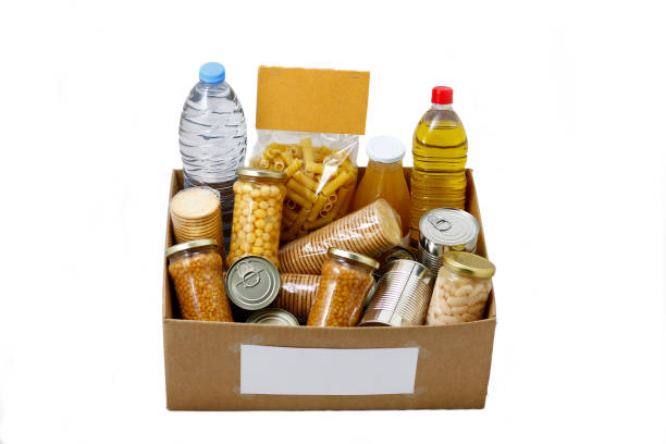 istock Food in a donation  box 652176392